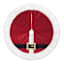 Red Velvet Mini Tree Skirt with Santa Belt, 18"