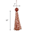 Pink Beaded Tassel Cord, 10"