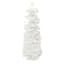 White & Gold Feather Cone Tree, 18"