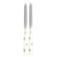 2-Pack Unscented Ski Mountain Taper Candles, 10"