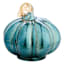 Blue & Green Glass Pumpkin, 4"