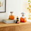 Homespun Harvest Dog with Pumpkin, 6"