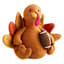 Homespun Harvest Fabric Turkey Decor, 21"