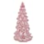 Pink Glass LED Tree, 8"
