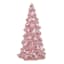 Pink Glass LED Tree, 8"