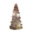 Pink Glass LED Tree, 8"