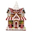 Gingerbread House with Light, 11"