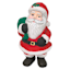 Paper Mache Santa with Green Toy Sack, 12"