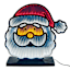 Infinite Mirror Santa Decor