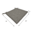 Fiddlestix Linen Premium Outdoor Square Seat Cushion