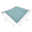 Canal Blue Canvas Outdoor Square Seat Cushion
