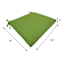 Lime Green Canvas Outdoor Square Seat Cushion