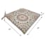 Medallion Sandstone Outdoor Square Seat Cushion