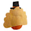 Homespun Harvest Turkey Boy Table Decor, 6.5"