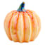 Orange Ceramic Pumpkin, 3.4"