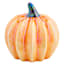 Orange Ceramic Pumpkin, 3.4"