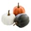 12-Count Grey, Orange & White Pumpkins