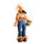 Standing Scarecrow with Pumpkin, 17.5"