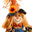 Standing Scarecrow with Pumpkin, 17.5"