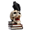 Midnight Shadows Halloween Skull on Books, 9"