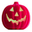 Hey Boo! Pink Flocked Pumpkin with Light, 5.5"