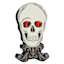 Midnight Shadows Wood Skull Table Decor, 5.5"