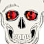 Midnight Shadows Wood Skull Table Decor, 5.5"