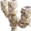 Midnight Shadows Skull Candle Holder, 14"