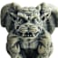Midnight Shadows Fierce Cement Gargoyle, 4.2"