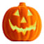 Hey Boo! Orange Flocked Pumpkin with Light, 5.5"