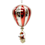 Classic Christmas Hot Air Balloon Ornament, 7"