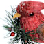 Homespun Red Cardinal Ornament