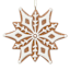 Gingerbread Lane Snowflake Glitter Ornament, 4"