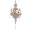 Pink Champagne Glittered Chandelier Ornament, 5.5"
