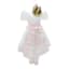 Pink Fabric Dressed Mouse Ornament, 7.8"