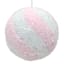 Pink & White Swirl Ornament, 6.3"