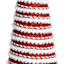 Red & White Striped Fabric Cone Tree, 12"