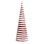 Red & White Striped Fabric Cone Tree, 18"