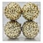 4-Count Glittered Diamond Ornaments, 100mm
