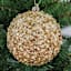 4-Count Glittered Diamond Ornaments, 100mm