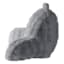 The Cozy Shop Grey Bubble Faux Fur Backrest