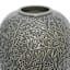 Grey Embossed Ceramic Vase, 11.4"