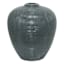 Blue Textured Ceramic Vase, 11.2"