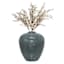 Blue Textured Ceramic Vase, 11.2"