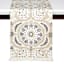 Natural Flower Printed Table Runner, 14x72