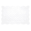 Set of 4 White Quilted Placemats, 13x19