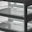 4-Drawer Card Wide, Black