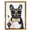 Framed Cool Dog Canvas Art, 6x8