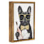 Framed Cool Dog Canvas Art, 6x8