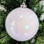 3-Count White Iridescent Ornaments, 150mm